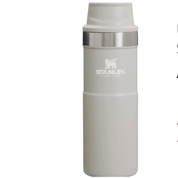 Stanley Classic Trigger Action Travel Mugs Set of 2 Charcoal and light gray 16oz - Picture 10 of 11